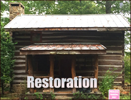 Historic Log Cabin Restoration  Essex County, Virginia