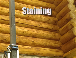  Essex County, Virginia Log Home Staining
